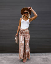 Mckenna Printed Bell Bottom Pants
